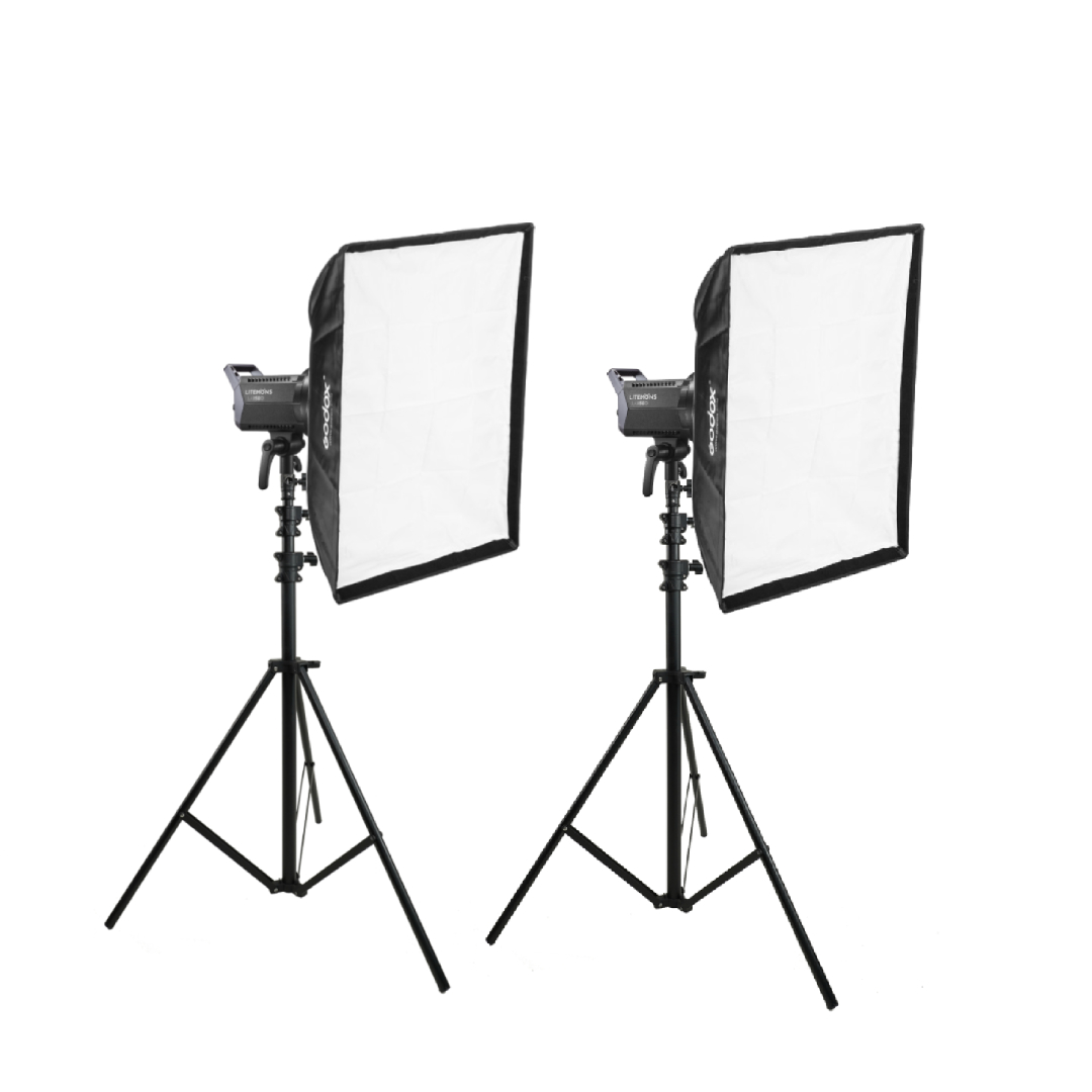 Bộ thiết bị đèn livestream Godox 300w 